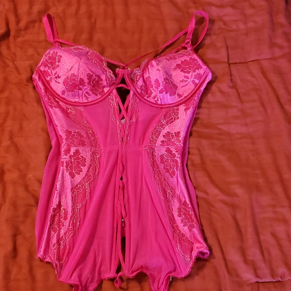 VS Hot Pink Corset 36D NWT